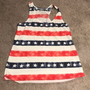 Red white and blue tank